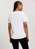 Cross Jeans Logo T Shirt C Neck White 008 - 56142-008