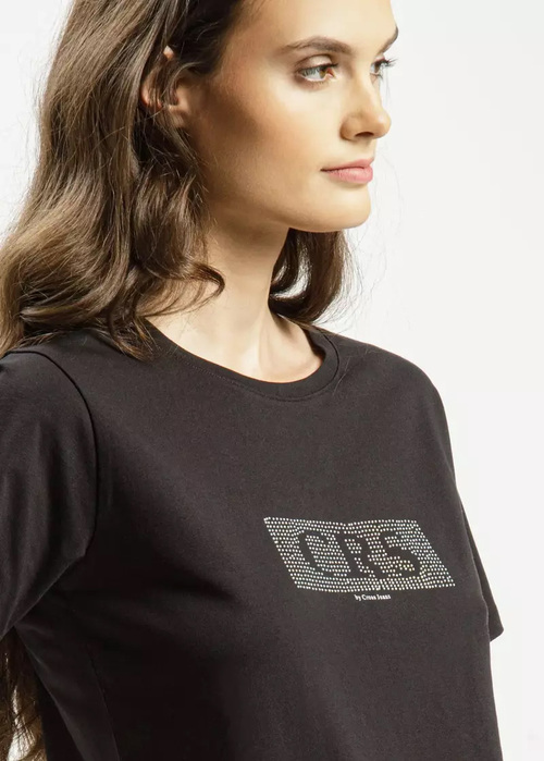 Cross Jeans T Shirt C Neck Crs Black 020 - 56145-020