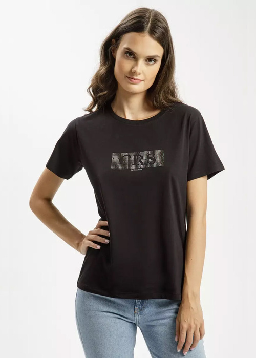 Cross Jeans T Shirt C Neck Crs Black 020 - 56145-020