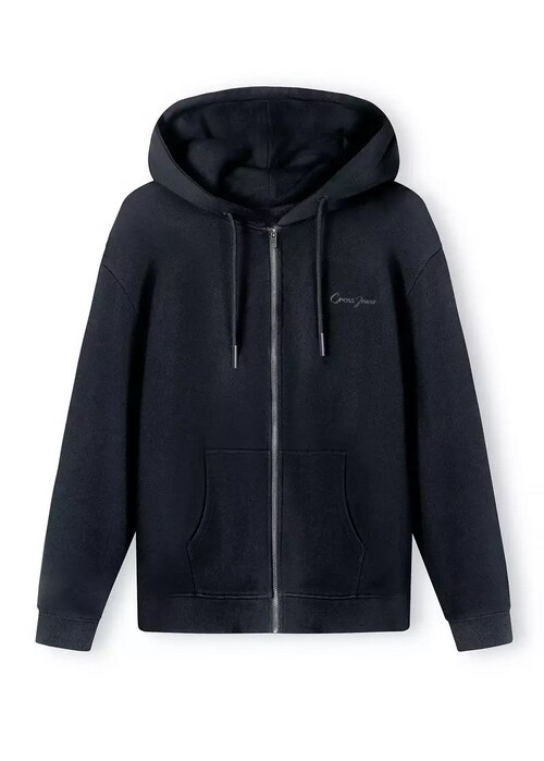 Cross Jeans Hoodie Zip Navy 001 - 65424-001