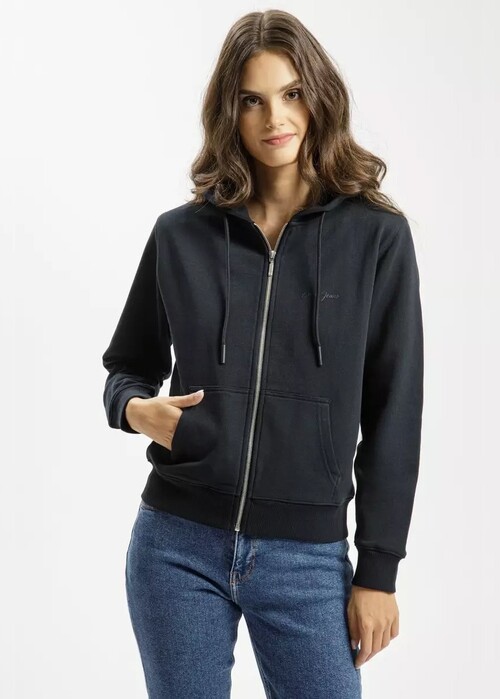 Cross Jeans Hoodie Zip Navy 001 - 65424-001