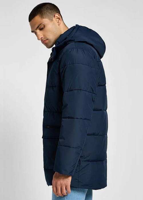 Lee Long Puffer Jacket Rivet Navy - 112355663