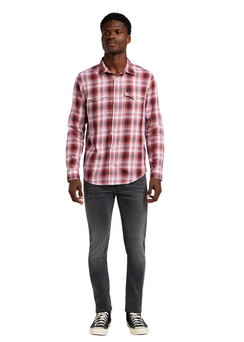 Lee Clean Western Shirt Garnet Check