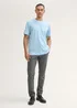 Tom Tailor Tshirt C Neck Sky Blue Melange