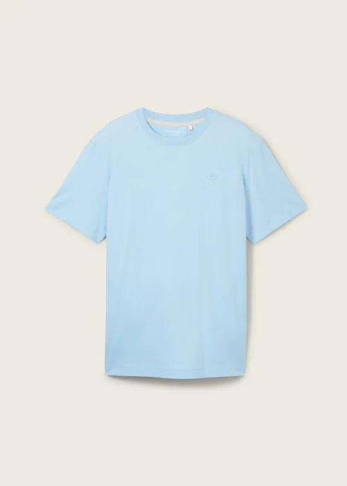 Tom Tailor Tshirt C Neck Sky Blue Melange
