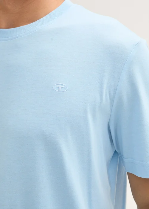 Tom Tailor Tshirt C Neck Sky Blue Melange