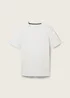 Tom Tailor Tshirt C Neck Offwhite Melange