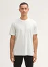 Tom Tailor Tshirt C Neck Offwhite Melange