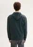 Denim Tom Tailor Hoodie With A Zipper Dark Gable Green