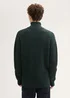 Tom Tailor Troyer Knitted Sweater With Texture Green Colorful Neps