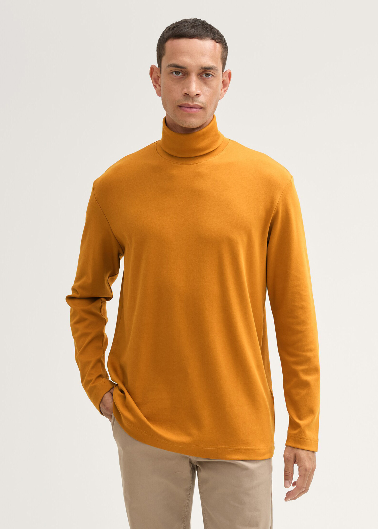 Tom Tailor Longsleeve Turtleneck Peanut Butter Brown - 1043993-10821