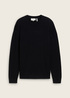 Tom Tailor Knit Sweater In Recycled Cashmere Black - 1043266-29999