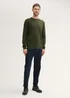 Tom Tailor Knit Sweater In Recycled Cashmere Rosin Green Melange