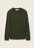 Tom Tailor Knit Sweater In Recycled Cashmere Rosin Green Melange - 1043266-36230