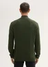 Tom Tailor Troyer Knit Sweater In Recycled Cashmere Rosin Green Melange