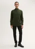 Tom Tailor Troyer Knit Sweater In Recycled Cashmere Rosin Green Melange