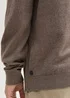 Tom Tailor Turtleneck Cashmere Sweater Wood Brown Melange