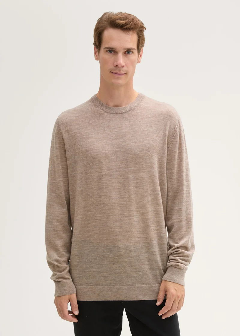 Tom Tailor Longsleeve Tee Parasol Brown Melange