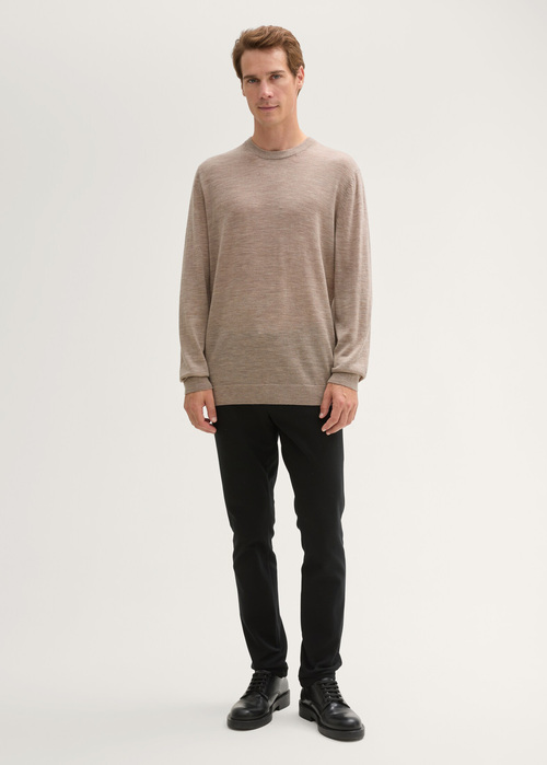 Tom Tailor Longsleeve Tee Parasol Brown Melange - 1044463-36965