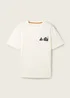 Tom Tailor T Shirt With A Photo Print Off White