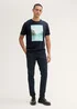 Tom Tailor T Shirt With A Photo Print Sky Captain Blue