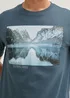Tom Tailor T Shirt With A Photo Print Stormy Blue