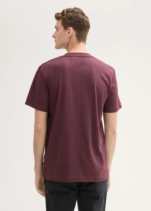 Tom Tailor C Neck T Shirt Gipsy Purple Melange