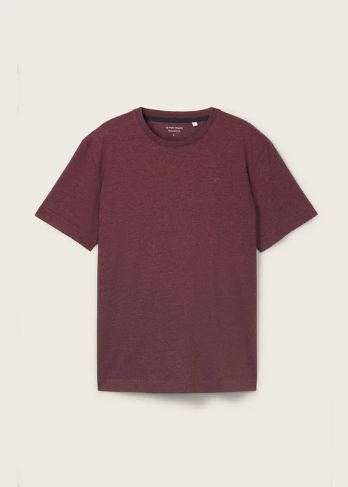 Tom Tailor C Neck T Shirt Gipsy Purple Melange