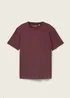 Tom Tailor C Neck T Shirt Gipsy Purple Melange
