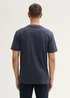 Tom Tailor C Neck T Shirt Sky Captain Blue White Melange