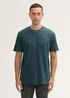 Tom Tailor C Neck T Shirt Deep Green Lake Melange