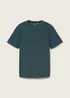 Tom Tailor C Neck T Shirt Deep Green Lake Melange