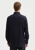 Tom Tailor Shirt With A Mlange Look Knitted Navy Melange