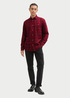 Tom Tailor Shirt In A Checked Pattern Burgundy Navy Check - 1042660-36005