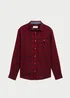 Tom Tailor Shirt In A Checked Pattern Burgundy Navy Check
