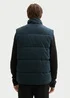 Tom Tailor Puffer Vest With A Corduroy Look Dark Gable Green