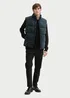 Tom Tailor Puffer Vest With A Corduroy Look Dark Gable Green