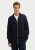 Tom Tailor Double Zip Sweater Knitted Navy Melange - 1044477-13160