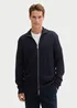 Tom Tailor Double Zip Sweater Knitted Navy Melange