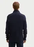 Tom Tailor Double Zip Sweater Knitted Navy Melange