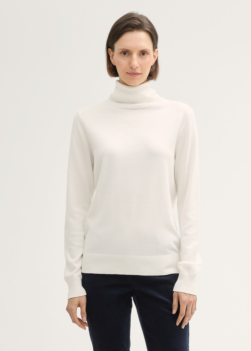 Tom Tailor Basic Turtleneck Whisper White - 1042959-10315