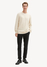 Tom Tailor Knit Sweater In Recycled Cashmere Sand White Melange - 1043266-36305