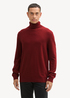 Tom Tailor Turtleneck Cashmere Sweater Burgundy Dark Red Melange - 1043267-35676