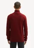 Tom Tailor Turtleneck Cashmere Sweater Burgundy Dark Red Melange