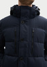 Tom Tailor Puffer Jacket With A Detachable Hood Sky Captain Blue - 1041323-10668