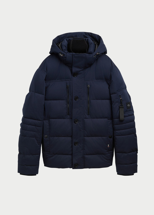 Tom Tailor Puffer Jacket With A Detachable Hood Sky Captain Blue - 1041323-10668