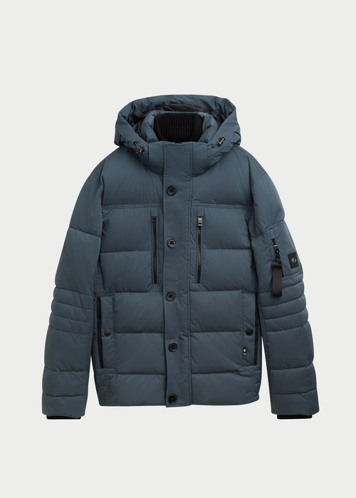 Tom Tailor Puffer Jacket With A Detachable Hood Stormy Blue - 1041323-27604