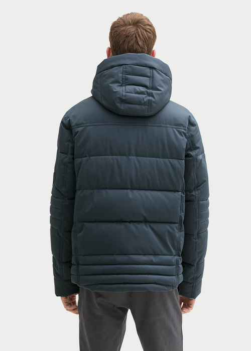 Tom Tailor Puffer Jacket With A Detachable Hood Stormy Blue - 1041323-27604