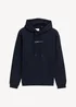 Deniim Tom Tailor Printed Hoodie Sky Captain Blue