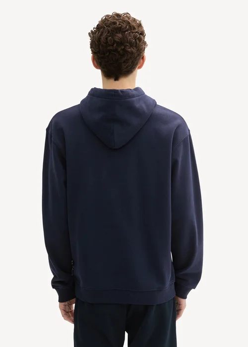 Deniim Tom Tailor Printed Hoodie Sky Captain Blue